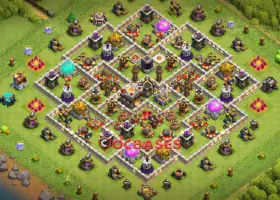 Top Town Hall 11 Trophy Base: Compact Farming Tips | CoC #18928