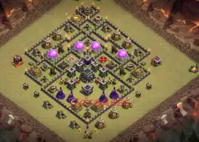 Town Hall 9 War Base | Clash of Clans - Divine Era Base #18940