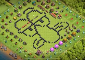 Top Funny Troll Bases for TH8 in 2024 - Clash of Clans #18939