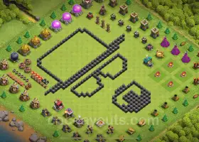 Best Funny Troll Bases TH8 - Clash of Clans 2024 #18947