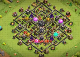 Top Town Hall 9 Farming Base: Anti-Air & Dragon Defense #18950