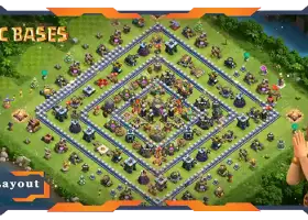 Top TH14 Farming Base: Anti Air & Hybrid Layouts - COC #18956