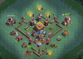 Clash of Clans BH6 Trophy Base: 2500+ Trophies Setup #18964