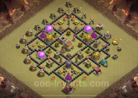 Best Anti 3 Stars TH8 War Base 2024 with Copy Link #18965