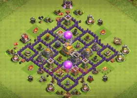 Town Hall 7 Hybrid Base for Clash of Clans - Try It Now! #18974