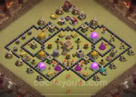 Best War Base TH8 2024: Anti Air & Hybrid with Link #18985