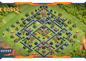 Top TH13 Farming Base: Hybrid & Anti-Everything Layout #19000