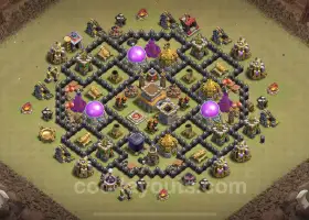 Best Anti 2 Stars TH8 Base 2023 - Clash of Clans #19002