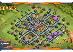 Top TH13 Hybrid Base: Defense & Farming Layouts | CoC #19013