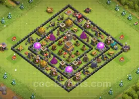 Best TH8 Base 2024: Anti 3 Stars & P.E.K.K.A Defense Guide #19017