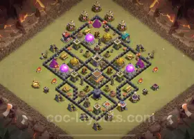 Best TH8 War Base 2024: Anti-Everything Design & Link #19027