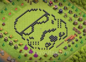 Best Funny TH8 Troll Bases - Clash of Clans (2024) #19051