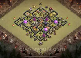 Best TH8 Anti 3 Star War Base & Link - Clash of Clans 2023 #19062