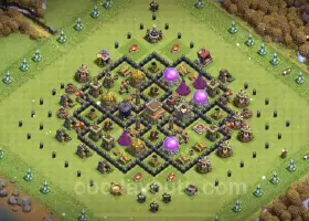 Best TH8 Anti-Air Base 2023 - Unbeatable Loot Defense #19075