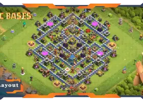 Top TH12 Max Farming Base: Anti-Everything Hybrid Layout #19086