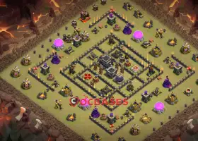 Top Town Hall 9 War Base | Copy Link for Clash of Clans #19099