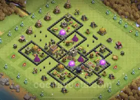 Max TH8 Farming Base with Link - Clash of Clans 2023 #19102