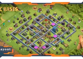 Top TH12 Farming Base: Anti-Everything Hybrid Layout #19123