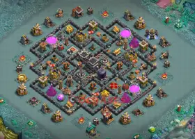 Best Town Hall 9 CWL Base for Crystal 2 League | Clash of Clans #19185