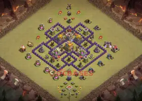 Top Town Hall 7 War Base for Clash of Clans - Copy Now! #19256