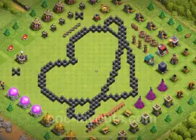 Top Funny Troll Base TH8 with Link - Clash of Clans 2024 #19259