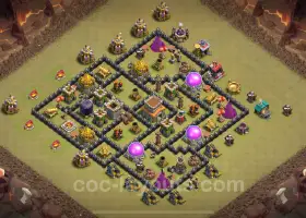 Top Anti 2 Stars TH8 War Base & Link - Clash of Clans 2024 #19266