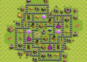 Effective TH8 Farming Base Design for Clash of Clans #19279