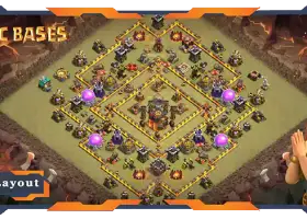 Top TH10 War Base Layout: Anti 2 Stars & CWL Link #19283