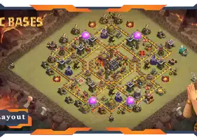 Top TH10 War Base: Max Level Anti Air & 3-Star Defense #19290