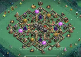 Best Farming Base TH9 2023: Anti-Everything Hybrid Layout #19320