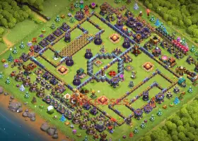 Town Hall 16 Fun Base: Clash of Clans Layout for Football Fans #19325