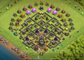 Best Anti 3 Stars TH9 Base Link 2024 - Clash of Clans #19326