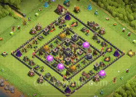 Best Anti 2 Stars TH9 Base 2024 - Clash of Clans #19327