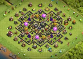 Best Anti 2 Stars TH9 Base Link - Hybrid Defense 2024 #19360