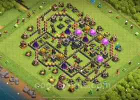 Best Anti 3 Stars TH9 Base - Hybrid Link 2024 #19365