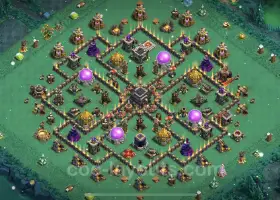 Best Anti 3 Stars TH9 Base with Link - Clash of Clans 2023 #19378