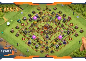 Best TH10 Farming Base: Hybrid Anti-3 Star Layout Guide #19379