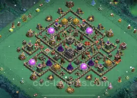 TH9 Farming Base - Anti 3 Stars & Air Defense 2023 #19388