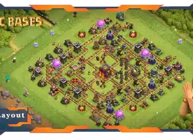 Top TH10 Defense Base: Hybrid & Farming Layout for COC #19397