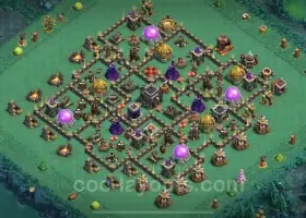 Max TH9 Farming Base - Anti Everything Hybrid Design 2023 #19411