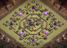 Best TH9 Anti 3 Stars War Base Link - Hybrid 2023 #19413