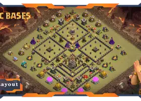 Top TH9 War Base Layout: Anti 3 Stars & CWL Defense #19416