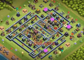 Top Town Hall 14 Trophy Base: Anti 2-Star Setup | CoC #19430