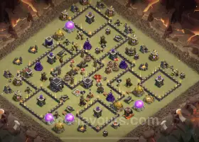 Best TH9 War Base Link 2023 - Max Level Clash of Clans #19433