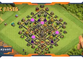 Top TH9 Farming Base: Hybrid & Anti 3 Stars Layout #19435