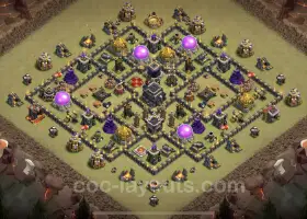 Top Anti 2 Stars TH9 War Base Link - Clash of Clans 2023 #19436