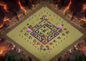 Top Town Hall 7 War Base | Anti-2* Strategy - Clash of Clans #19437