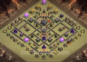 Best TH9 War Base 2023 - Anti Everything with Link #19443