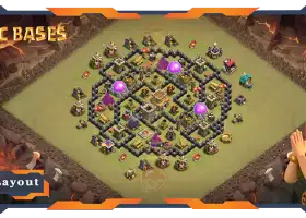 Top TH8 War Base Layout - Anti 3 Stars & Defense Tips #19489