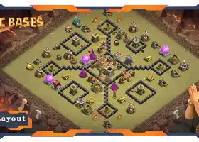 Top TH8 Base Design: Anti-Air, Defense & CWL Layout #19492